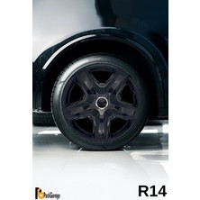 Renault Clio 14'' Inç Jant Kapağı (4 Adet) Siyah S103