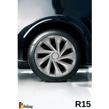 Daihatsu Copen 15'' Inç Jant Kapağı (4 Adet) Gri G121