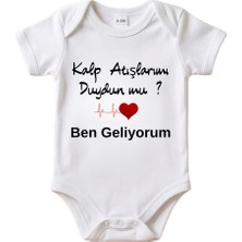 Egg Baby Babaya Hamilelik Müjdesi ve Duyurusu Için Bebek Zıbın Body %100 Pamuk Hediye Zıbın