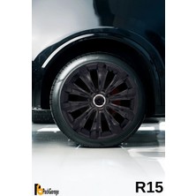 Honda Cr-Z 15'' Inç Jant Kapağı (4 Adet) Siyah S118