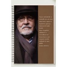 Black-One Blackoneclass Ilber Ortaylı Temalı A5 Metal Spiralli Çizgisiz Kalın Bristol Kapak 50 Yp 100 Sayfa A5 Defter