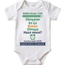 Egg Baby Babaya Hamilelik Müjdesi ve Duyurusu Için Bebek Zıbın Body %100 Pamuk Hediye Zıbın