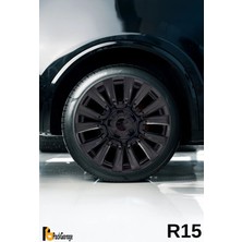 Hyundai I20 Troy 15'' Inç Jant Kapağı (4 Adet) Siyah S107