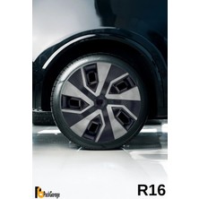 Honda Cr-Z 16'' Inç Jant Kapağı (4 Adet) Siyah Füme C114