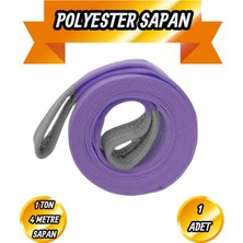 BRATİ HAND TOOLS Polyester Sapan Mor Renk 1 Ton 4 Metre Sağlam Yük Kaldırma Taşıma Indirme Halat Spanzet