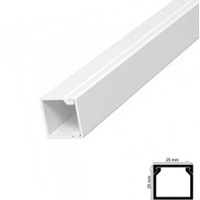 Pazarcan Mey Ithalat® Kablo Kanalı 25X25 mm 2 Metre Yapışkan Bantlı 4 Adet