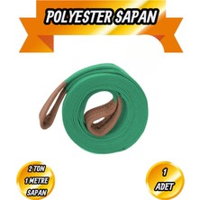 BRATİ HAND TOOLS Sapan Polyester 2 Ton 1 Metre Yeşil Sağlam Yük Kaldırma Taşıma Indirme Halat Spanzet