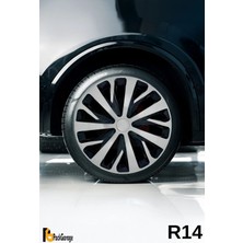 Hyundai I20 Active 14'' Inç Jant Kapağı (4 Adet) Siyah Gri C110