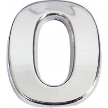 Pazarcan Mey Ithalat® Krom Yapışkanlı 0 Rakamı 5 cm