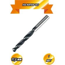 BRATİ HAND TOOLS 17,5 mm Hss Matkap Ucu Paket Metal Alüminyum Ahşap Çelik Plasstik Delme Uçları 1 Adet