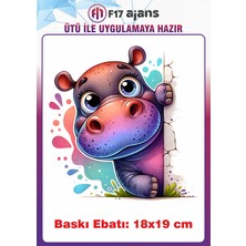 F17 Ajans Su Aygırı Ütü ile Yapışan Tekstil Kumaş Tişört Dtf Baskı