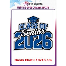 F17 Ajans Üniversite Kolej Yazı Temalı Ütü ile Yapışan Tekstil Kumaş Tişört Dtf Baskı