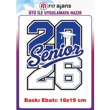 F17 Ajans Üniversite Kolej Yazı Temalı Ütü ile Yapışan Tekstil Kumaş Tişört Dtf Baskı