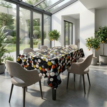 Finezza Jolly Duck Kumaş Dikdörtgen Puantiyeli Dertsiz Masa Örtüsü 150X220 cm 1607