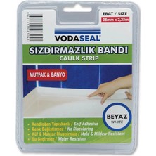 Pazarcan Mey Ithalat® Vodaseal Küvet Kenar Sızdırmazlık Bandı 38 mm 3,35 Metre