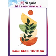 F17 Ajans Çiçek Desen Temalı Ütü ile Yapışan Tekstil Kumaş Tişört Dtf Baskı