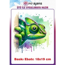 F17 Ajans Bukelamun Ütü ile Yapışan Tekstil Kumaş Tişört Dtf Baskı