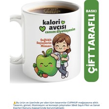 Cup Mup Diyetisyenlere Hediye Kupa Bardak | Kalori Avcısı