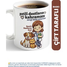 Cup Mup Veterinere Hediye Kupa Bardak | Patili Dostların Kahramanı