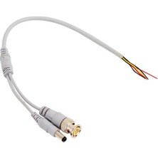 Pazarcan Pm-35 Erkek Bnc + Power Jacklı 30CM Güvenlik Kamera Kablosu