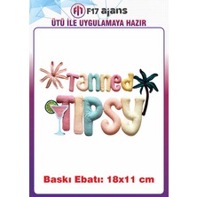 F17 Ajans Örgü Görünümlü Ütü ile Yapışan Tekstil Kumaş Tişört Baskı