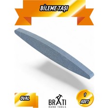 BRATİ HAND TOOLS Oval Bıçak Bileme Masat Makas Tırpan Balta Bileme Taşı 1 Adet