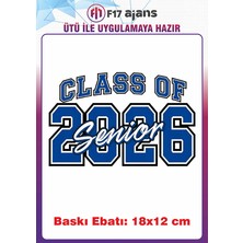 F17 Ajans Üniversite Kolej Yazı Temalı Ütü ile Yapışan Tekstil Kumaş Tişört Dtf Baskı