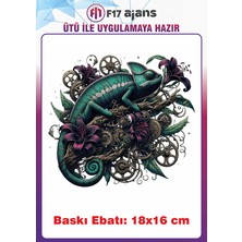 F17 Ajans Bukelamun Gotik Temalı Ütü ile Yapışan Tekstil Kumaş Tişört Dtf Baskı