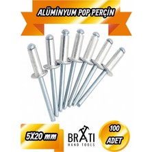 BRATİ HAND TOOLS Pop Perçim 4X10 Alüminyum Pop Perçin 100'LÜ Paket
