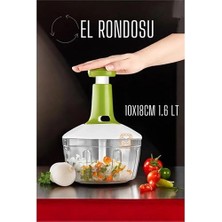 Pazarcan Mey Ithalat® Pratik El Rondosu Üstten Basmalı 1.6 Li̇tre 10X18CM