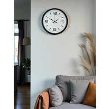 Pazarcan Mey Ithalat® 36 cm Siyah Dekoratif Duvar Saati