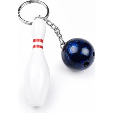 Waves And Pebbles Bowling Mavi Anahtarlık