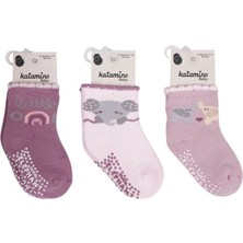 Pazarcan Mey Ithalat® Mirselin Abs'li Havlu Kız Bebek Soket Çorap K45892 (Adet Fi̇yatidir)