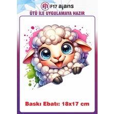 F17 Ajans Kuzu Ütü ile Yapışan Tekstil Kumaş Tişört Dtf Baskı