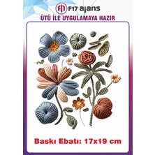 F17 Ajans Örgü Görünümlü Ütü ile Yapışan Tekstil Kumaş Tişört Baskı