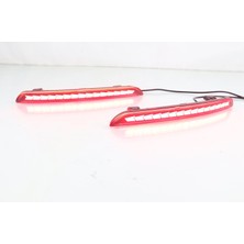 Dekis Cıvıc Fe1 2022 Cıvıc Içın Arka Tampon Sıs Ledı - Kırmızı