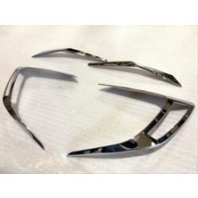 Dekis Cıvıc Fc5 2016-2021 Içın Uyumlu Arka Stop Kaplama 4 Parça Nıkelaj