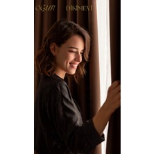Oğur Dikimevi Kahve Rengi Karartma (Blackout) Perde – Işık Geçirmez, Özel Dikim