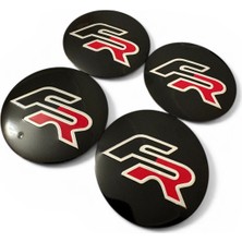 Ik Tunıng Seat Fr Logolu Alüminyum 4 Adet 56 mm Jant Göbek Stıcker Takımı