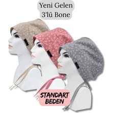 Doktorbonem Standart Beden 3lü Paket Bej Nazlı Çiçekler Gülkurusu Nazlı Çiçekler Gri Nazlı Çiçekler Cerrahi Bone