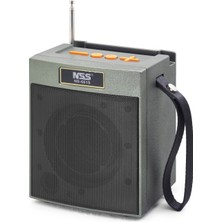 Azrlya Bluetooth Fm Radyo Tws USB Tf Aux Solar Şarjli Taşinabilir Kamp Hoparlör NS661S