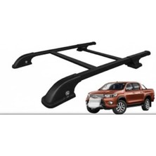 Aftermarket Tüm Pick Up Modelerine Uygun Üniversal Port Bagaj Tavan Çıtası Boru Tip Yapıştırma Siyah