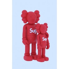 3D Layer Craft Kaws x Supreme Figür 2'li 20 cm