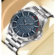 Va Va Voom Lüks Erkek Şık Tasarım Takvim Fonksiyonlu Çelik Spor Kol Saati