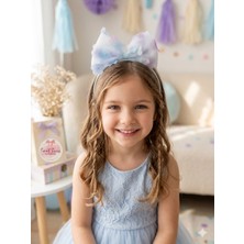 Sweet Twins Çiçekli Taç Fiyonklu Çocuk Tacı