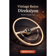 Carlone Kemik Direksiyon Klasik Model Bej Renk Ithal Retro Nostaljik Direksiyon