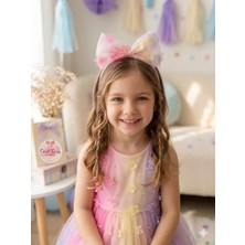 Sweet Twins Accessories Çiçekli Fiyonklu Çocuk Tacı