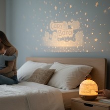 Hediyesahibi Capybara Temalı  Dönen ve Renkli Star Master Projeksiyon Gece Lambası