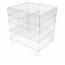 Raffar Katlanır Havuz Sepet Tel Sepet 53X53 cm