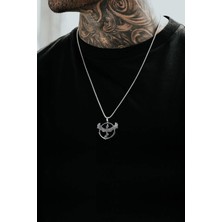 Bluem Anka Kuşu Kolye Çelik Erkek Kolye - Ithal Kararmaz Çelik Kolye